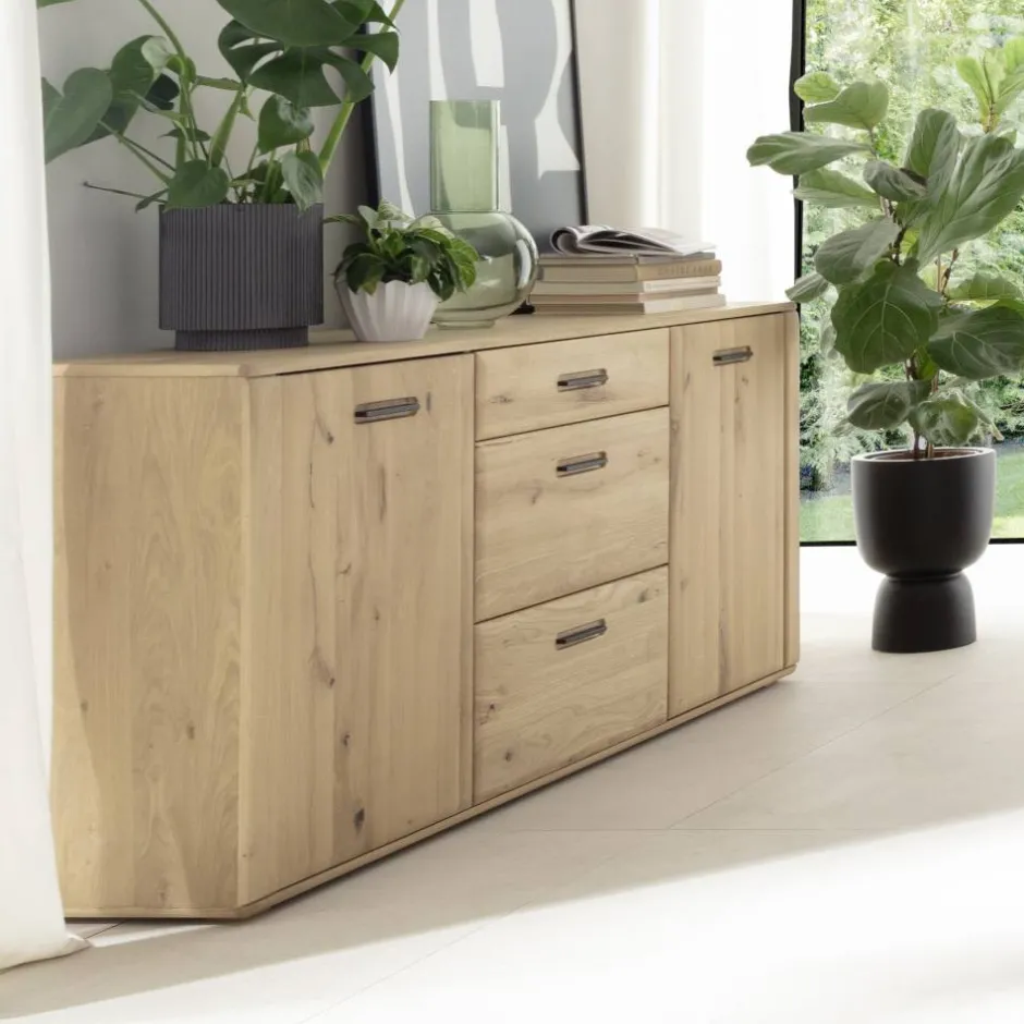 Wohnen Sideboard in Asteiche Hell - Jevedaz