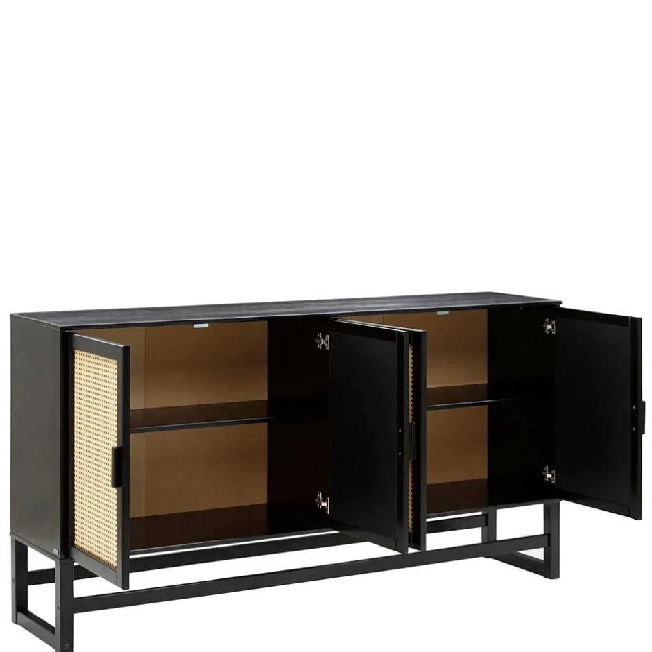 Sideboard in Dunkelbraun mit Wiener Geflecht - Santiana^Wohnen Clearance