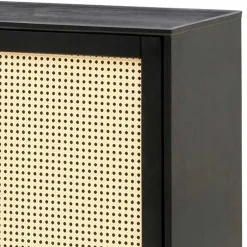 Sideboard in Dunkelbraun mit Wiener Geflecht - Santiana^Wohnen Clearance