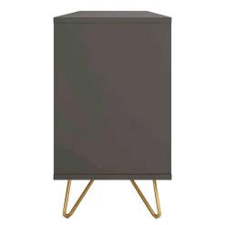 Wohnen Sideboard in Grau & Gold - Tajibo