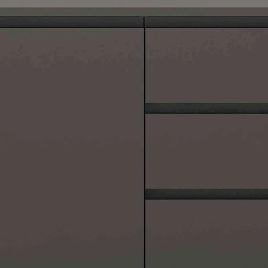 Wohnen Sideboard in Grau & Gold - Tajibo