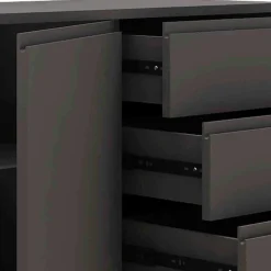 Wohnen Sideboard in Grau & Gold - Tajibo