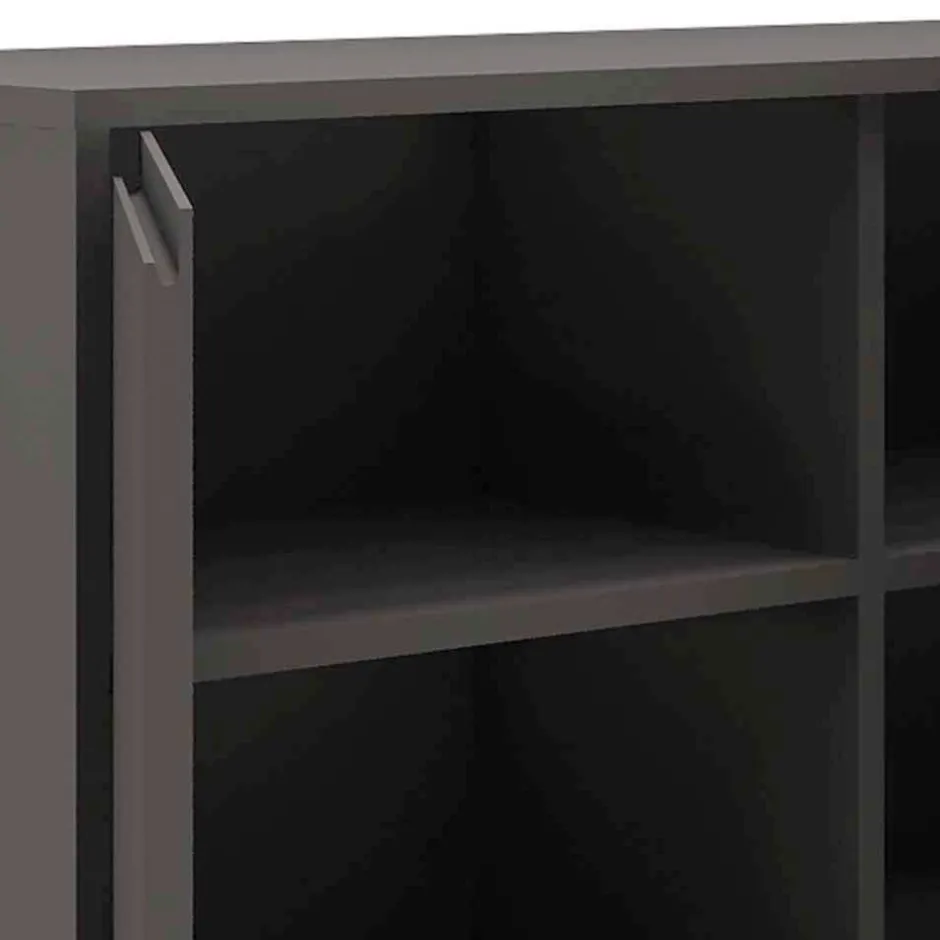 Wohnen Sideboard in Grau & Gold - Tajibo