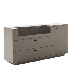 Sideboard in Grau mit Wildeiche - Teorina^Wohnen Discount