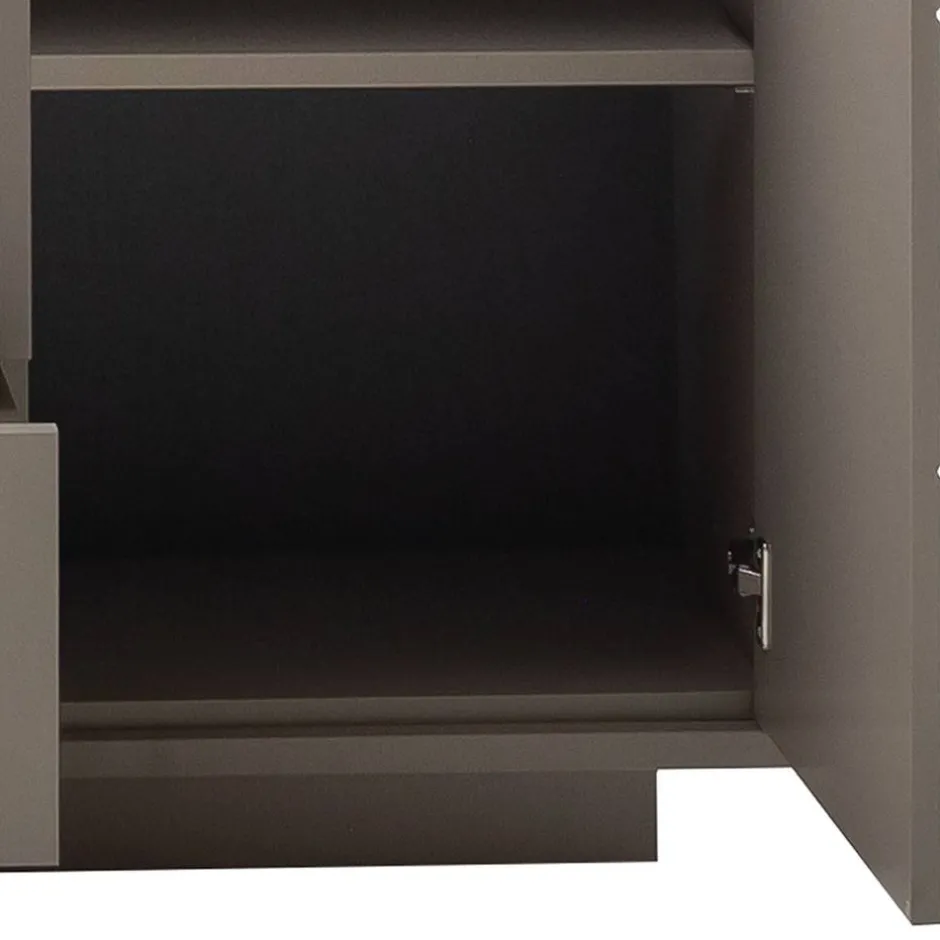 Sideboard in Grau mit Wildeiche - Teorina^Wohnen Discount