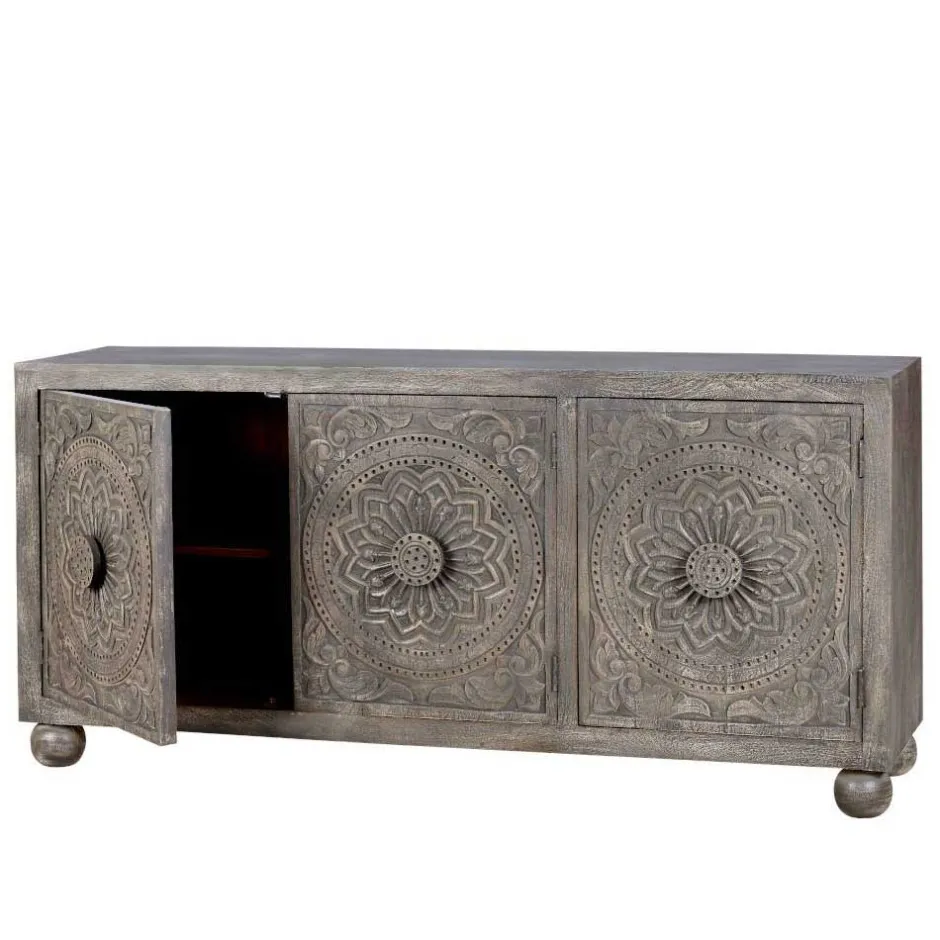 Wohnen Sideboard in Grey Wash Mangoholz - Buama