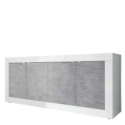 Sideboard mit 4 Türen in Beton Optik - Narandu^Wohnen