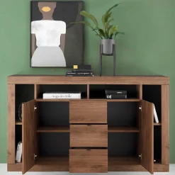 Wohnen Sideboard mit drei Schubladen & sechs Fächern - Cosmonata