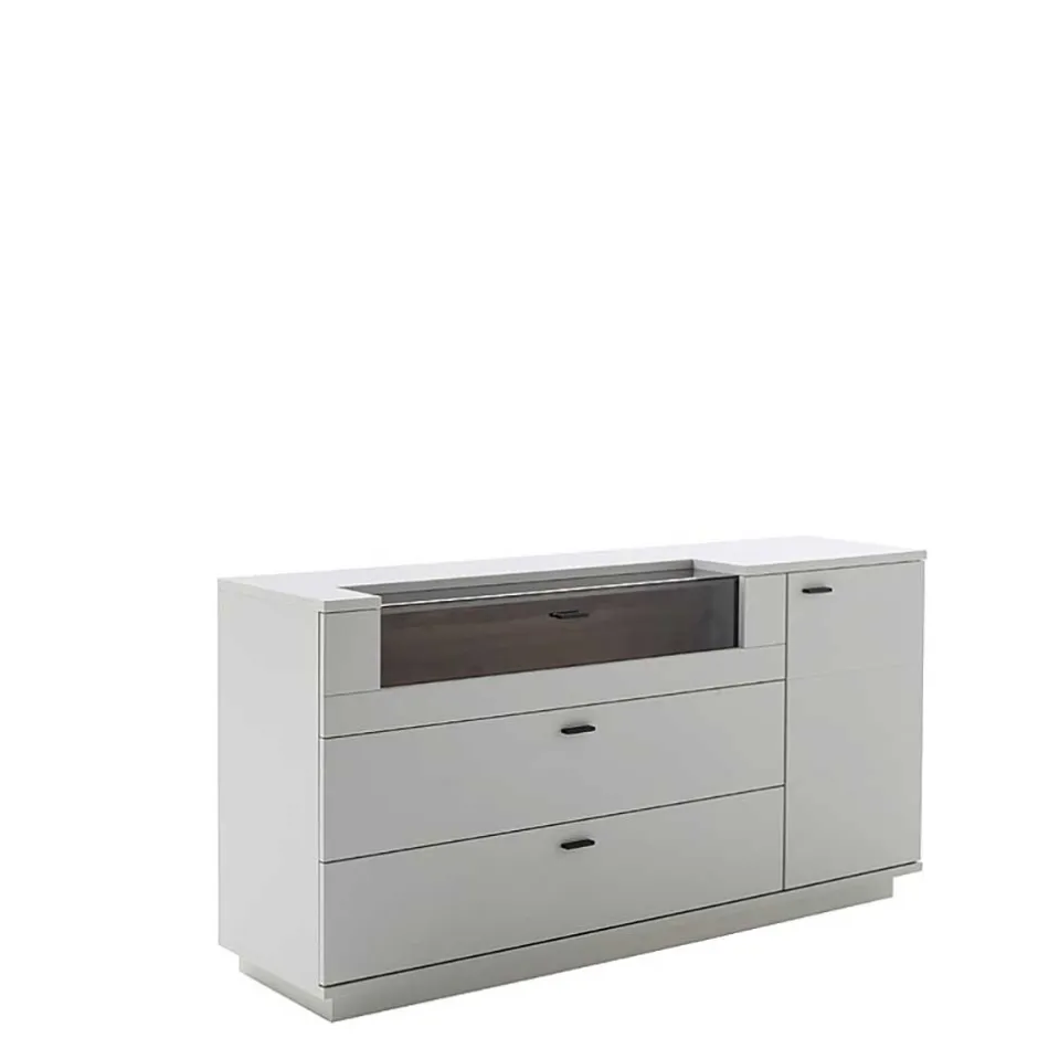 Sideboard mit Glas Klappe & Tür - Apulco^Wohnen Clearance