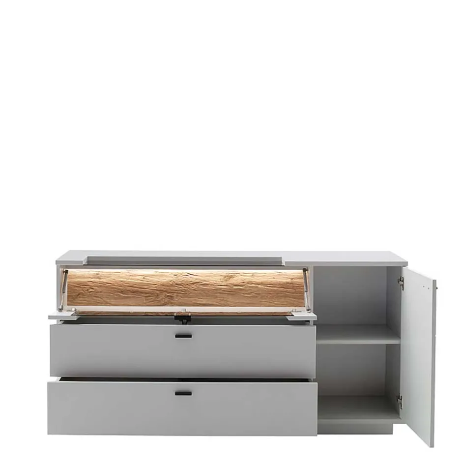 Sideboard mit Glas Klappe & Tür - Apulco^Wohnen Clearance