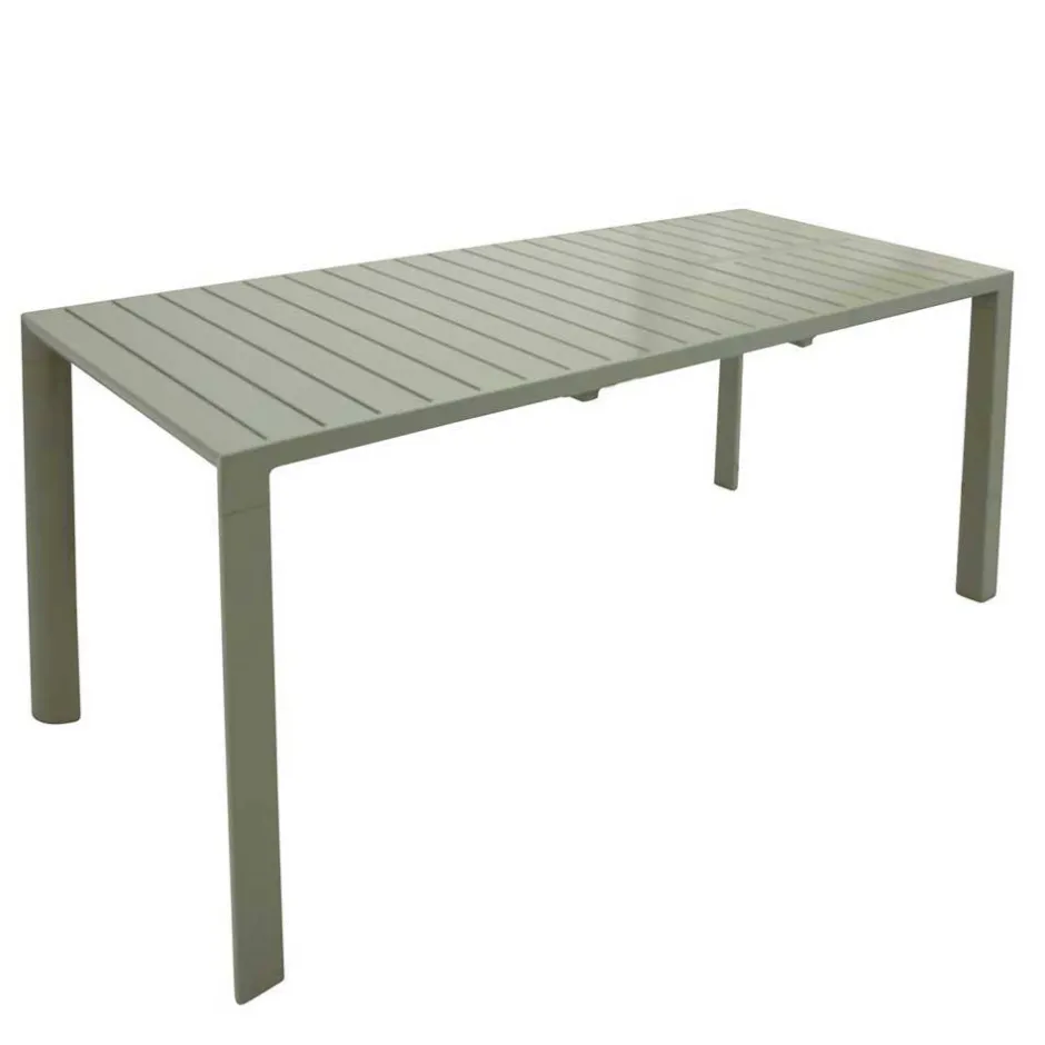 Wohnen Silbergrauer Gartentisch mit Front Butterflyauszug - Sergio