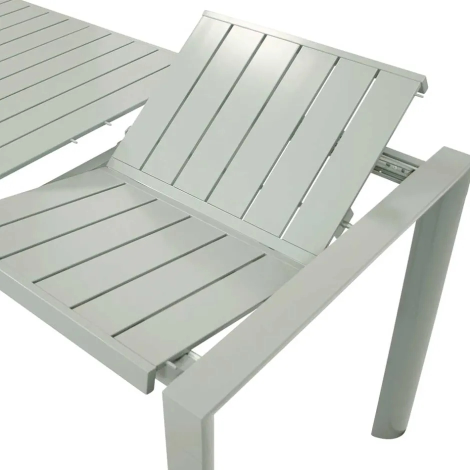 Wohnen Silbergrauer Gartentisch mit Front Butterflyauszug - Sergio