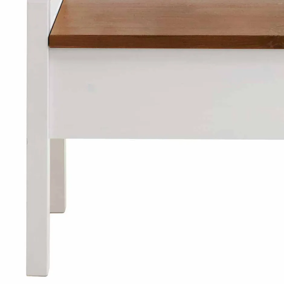 Sitzbank Barlad in Weiß Bernsteinfarben^Wohnen Hot