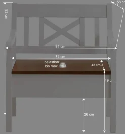 Sitzbank Barlad in Weiß Bernsteinfarben^Wohnen Hot