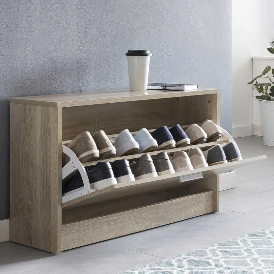 Sitzbank mit Schuhaufbewahrung Joker in Sonoma Eiche Dekor^Wohnen