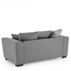 Wohnen 2-Sitzer Couch in Grau Webstoff - Krista