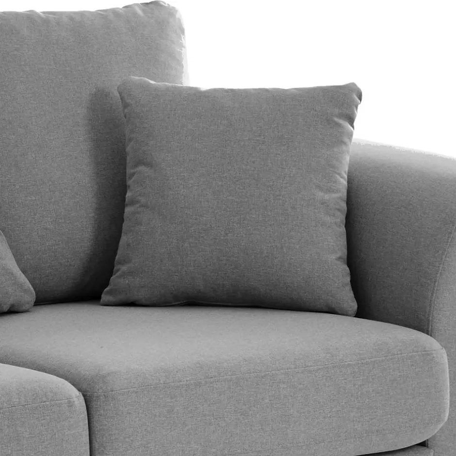 Wohnen 2-Sitzer Couch in Grau Webstoff - Krista