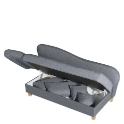 3-Sitzer Recamiere in Jeansblau mit Buche - Foresta^Wohnen Hot