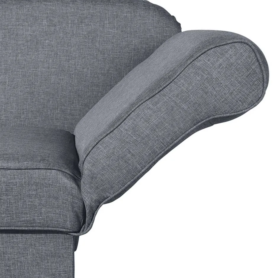 3-Sitzer Recamiere in Jeansblau mit Buche - Foresta^Wohnen Hot