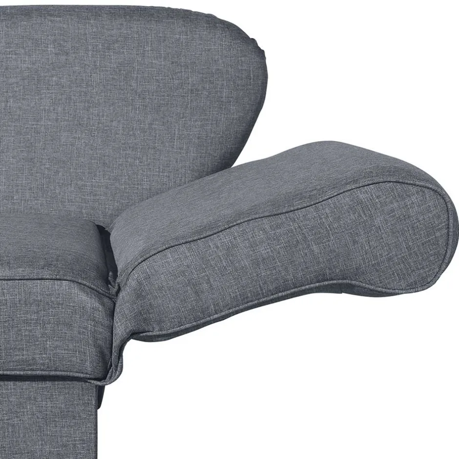 3-Sitzer Recamiere in Jeansblau mit Buche - Foresta^Wohnen Hot