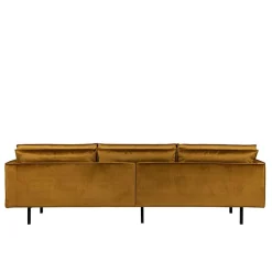 Wohnen 3-Sitzer Samtcouch in Honig Gelb - Saguan