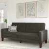 Wohnen 3-Sitzer Schlafsofa in Grau - Memton