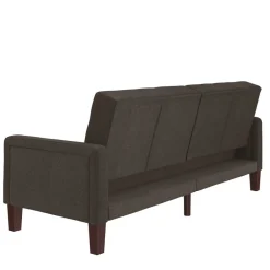 Wohnen 3-Sitzer Schlafsofa in Grau - Memton