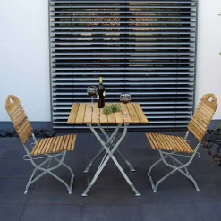 Wohnen Sitzgrupe Garten Klappmöbel aus Robinie - Parvello (dreiteilig)