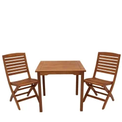 Wohnen Sitzgruppe Garten aus Eukalyptusholz - Thomas (dreiteilig)