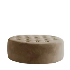 Sitzhocker in Hellbraun Samtbezug - Monzana^Wohnen Hot