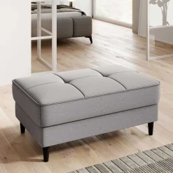 Sitzhocker mit Truhe in Hellgrau - Obbo^Wohnen Online