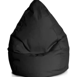 Kinder Wohnen Sitzsack Naresh in Schwarz