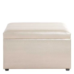 Sitztruhe in Gold Kunstleder - Mascha^Wohnen Outlet