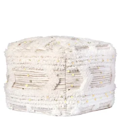 Wohnen Sitzwürfel in Cremeweiß - Jaitur