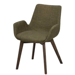 Wohnen Skandi Armlehnenstühle in Dunkelgrün - Car (2er Set)