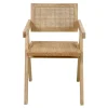 Wohnen Skandi Armlehnenstuhl in Natur - Forcia
