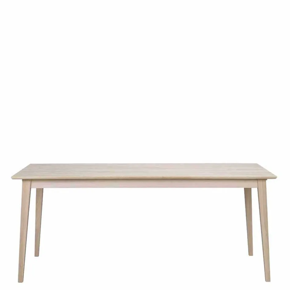 Wohnen Skandi Ausziehtisch & 6 Stühle - Pessoa I (siebenteilig)