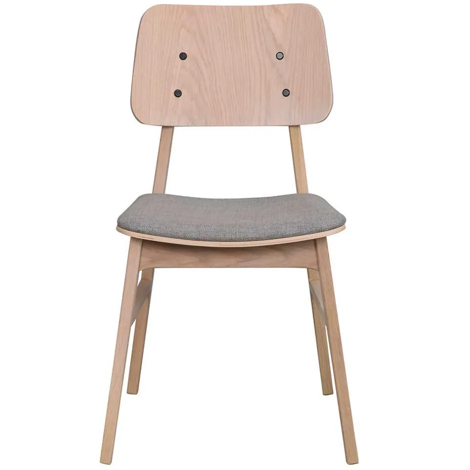 Wohnen Skandi Ausziehtisch & 6 Stühle - Pessoa I (siebenteilig)