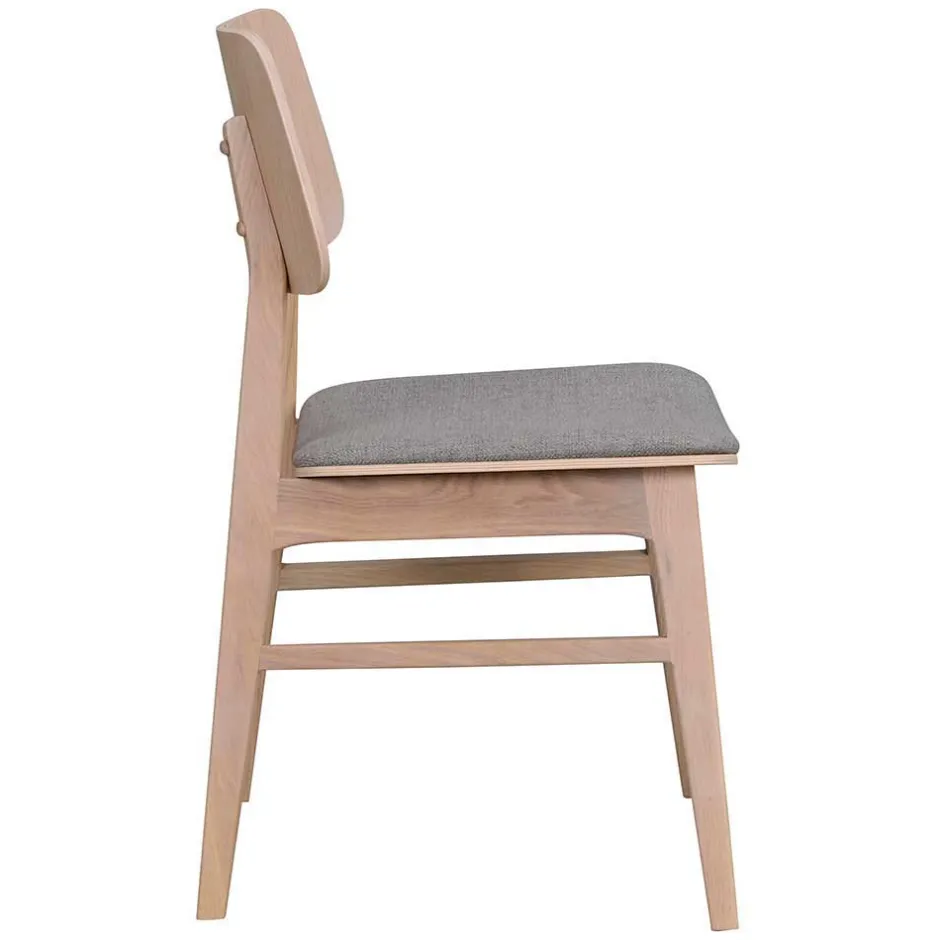 Wohnen Skandi Ausziehtisch & 6 Stühle - Pessoa I (siebenteilig)