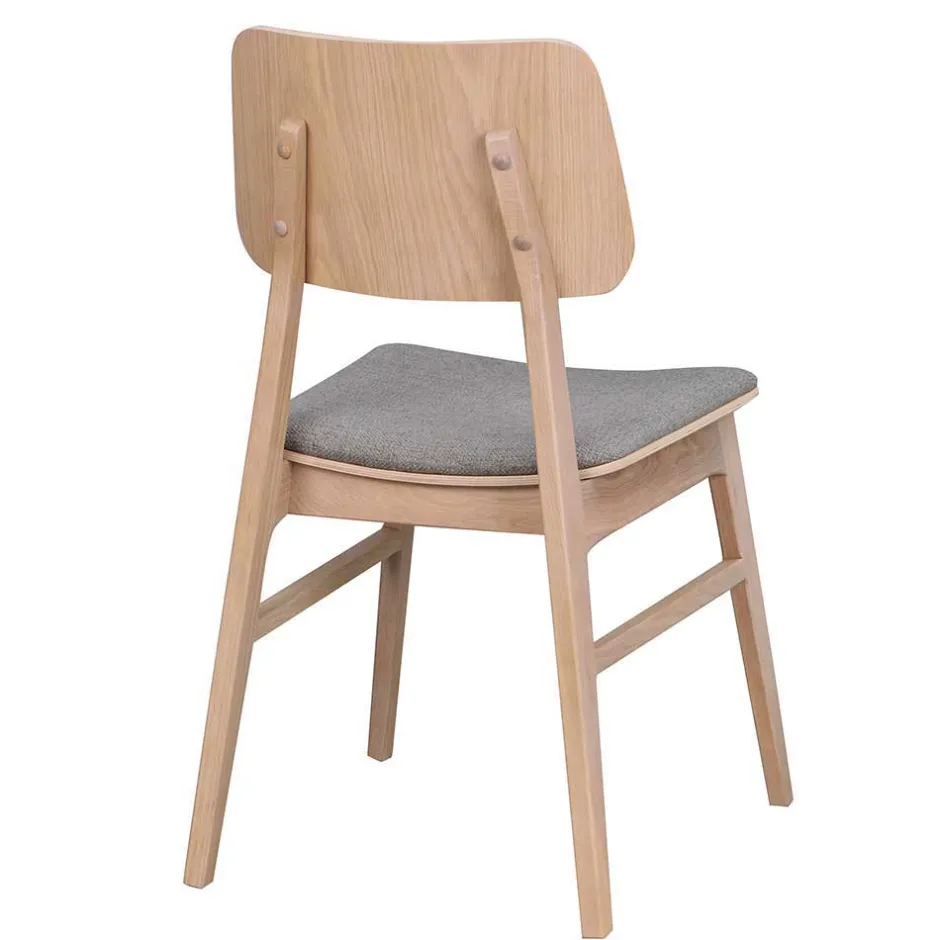 Wohnen Skandi Ausziehtisch & 6 Stühle - Pessoa I (siebenteilig)