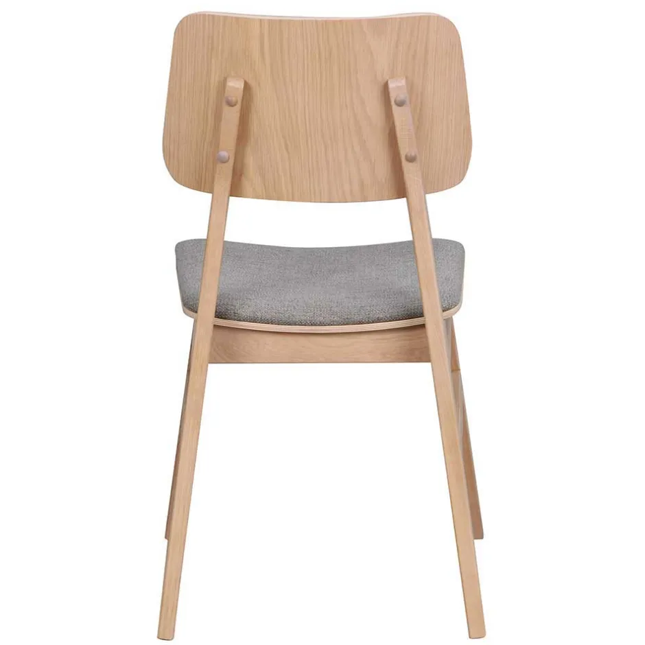 Wohnen Skandi Ausziehtisch & 6 Stühle - Pessoa I (siebenteilig)