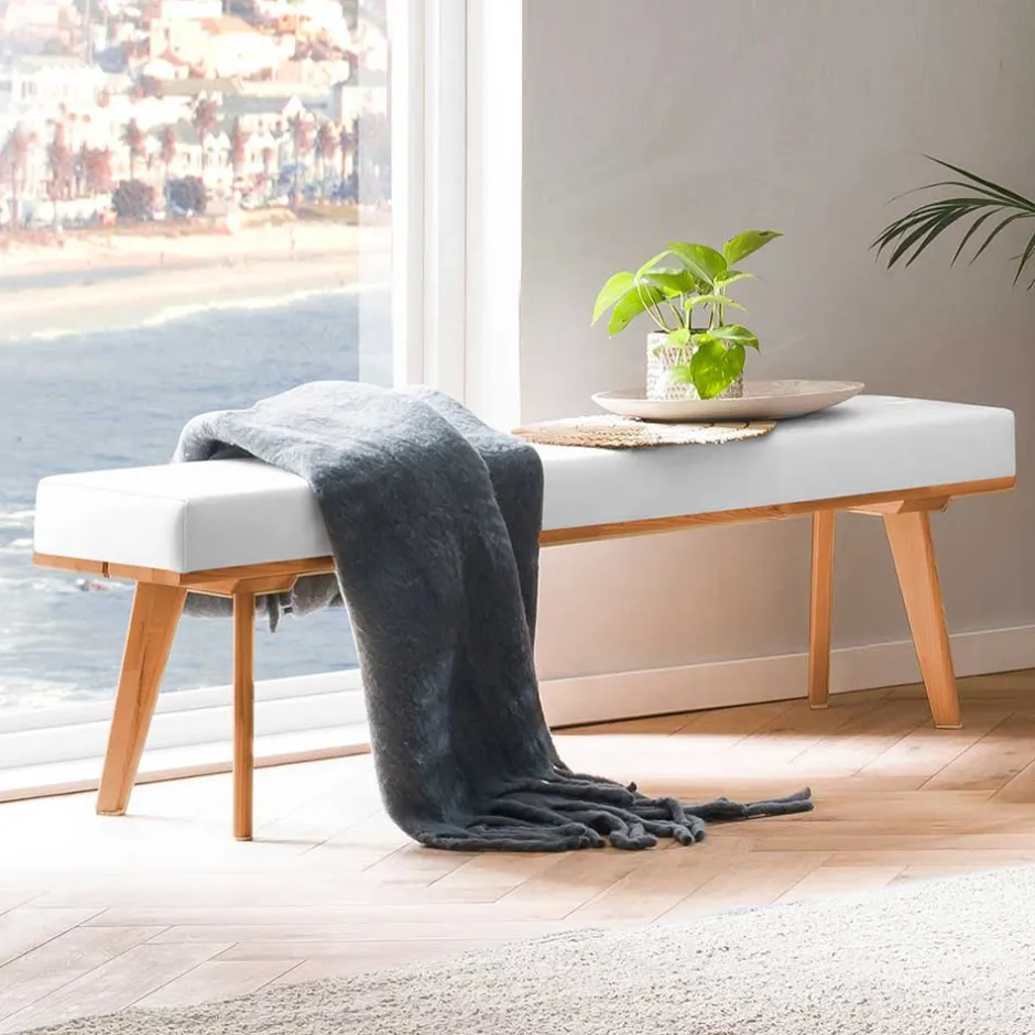 Wohnen Skandi Bank aus Eiche Massivholz - Venjus