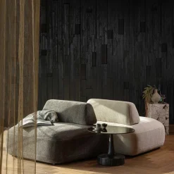 Skandi Designsessel in Beige Strukturstoff - Samuele^Wohnen Clearance