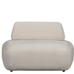 Skandi Designsessel in Beige Strukturstoff - Samuele^Wohnen Clearance