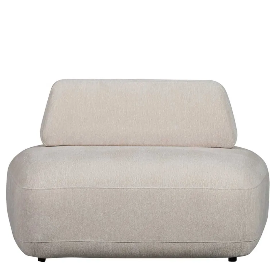 Skandi Designsessel in Beige Strukturstoff - Samuele^Wohnen Clearance