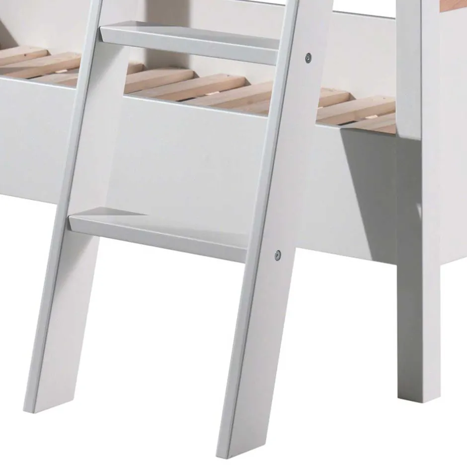 Kinder Wohnen Skandi Etagenbett mit Schrägleiter - Lencon