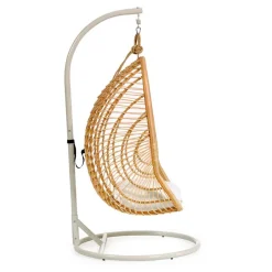 Wohnen Skandi Hängesessel aus Rattan Geflecht - Palencia