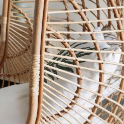 Wohnen Skandi Hängesessel aus Rattan Geflecht - Palencia