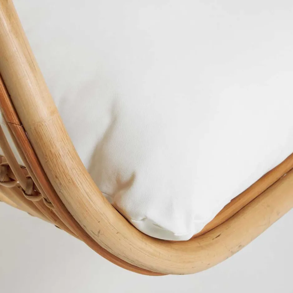 Wohnen Skandi Hängesessel aus Rattan Geflecht - Palencia