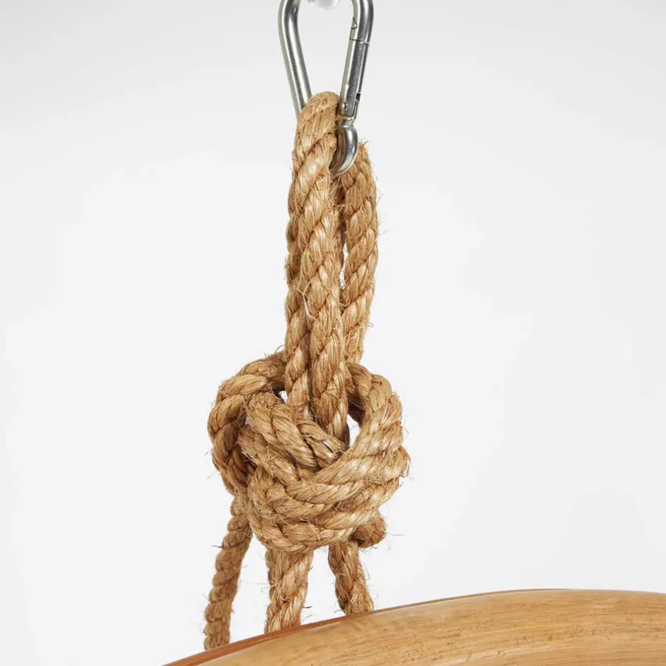 Wohnen Skandi Hängesessel aus Rattan Geflecht - Palencia